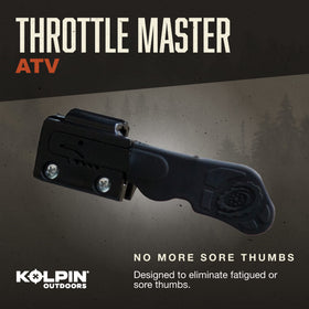Kolpin throttle master close-up showing adjustable length and secure clamp