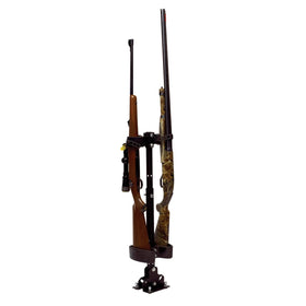 Kolpin UTV gun rack front profile showing compact base and secure mount benefit