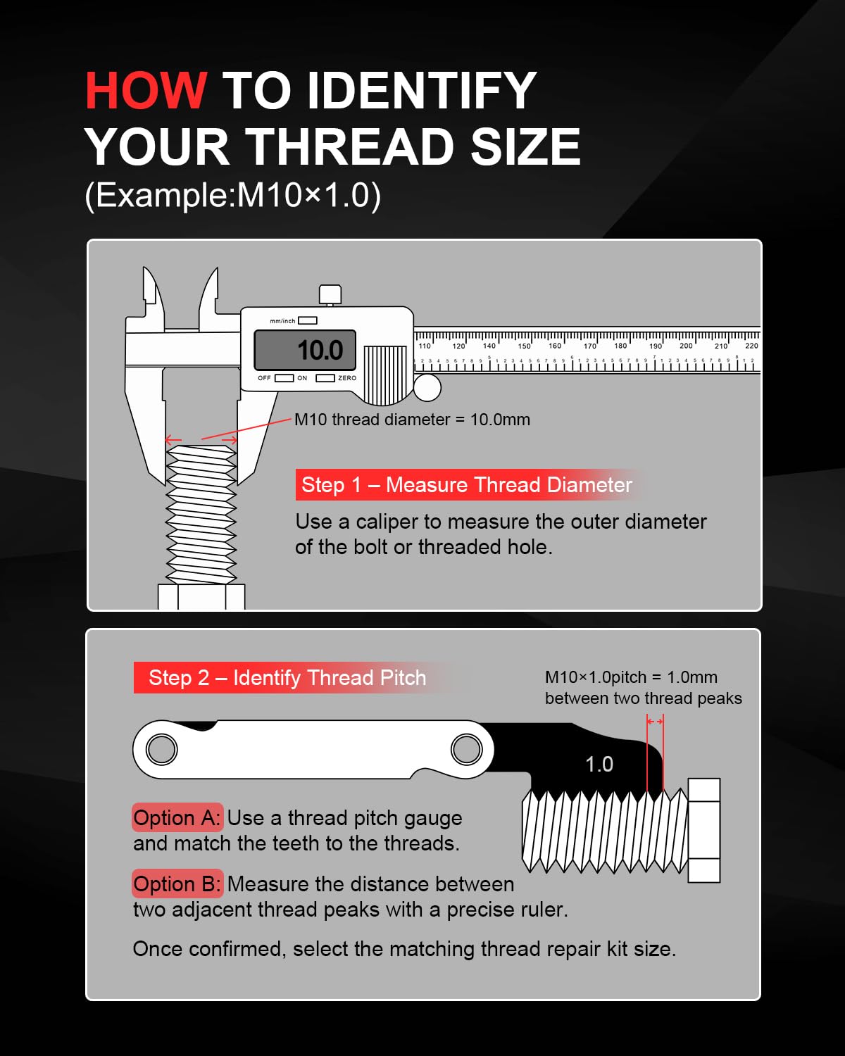 Kolvoii break-off tool demonstration removing tang cleanly for ready-to-use threads