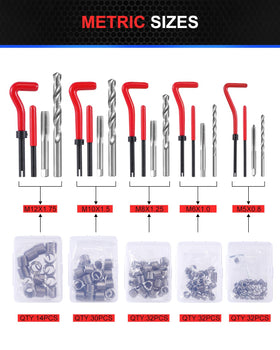 Kolvoii drill bits and taps laid out demonstrating precision cutting