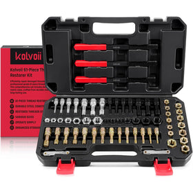 Kolvoii open case showing organized taps dies and files for quick access and portability