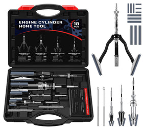 Kolvoii front packaging showing full hone kit and included accessories for ready use