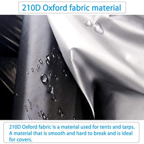 Konnfeir 210D Oxford fabric close-up showing water resistance benefit