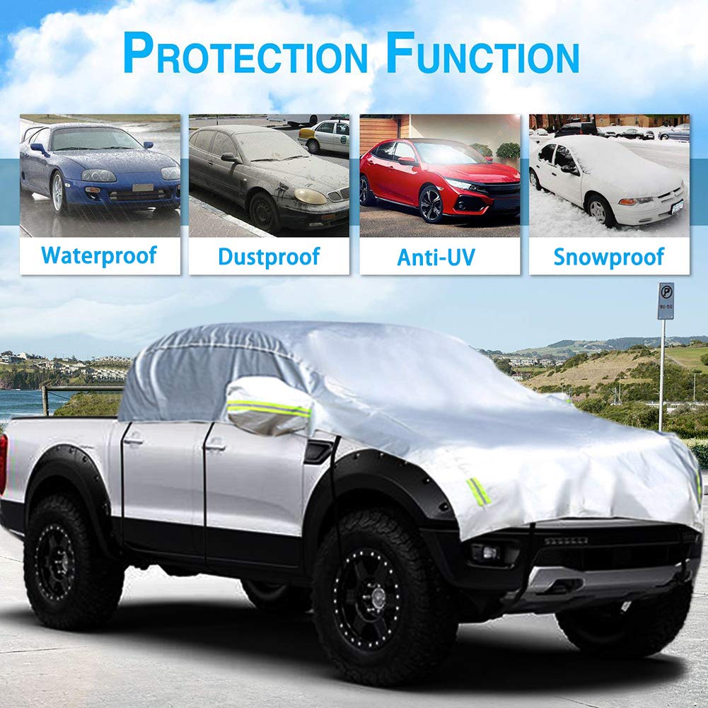Konnfeir cover repelling frost and snow for easier morning clearing