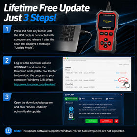 KONNWEI KW340 back label with model and compliance details