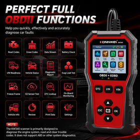 KONNWEI KW340 OBD connector plug for fast vehicle connection