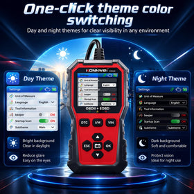 KONNWEI KW340 held in hand to show compact portable size