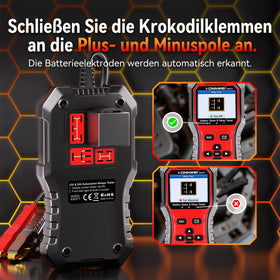 KONNWEI KW371 relay test setup checking a 4-pin and 5-pin relay for faults