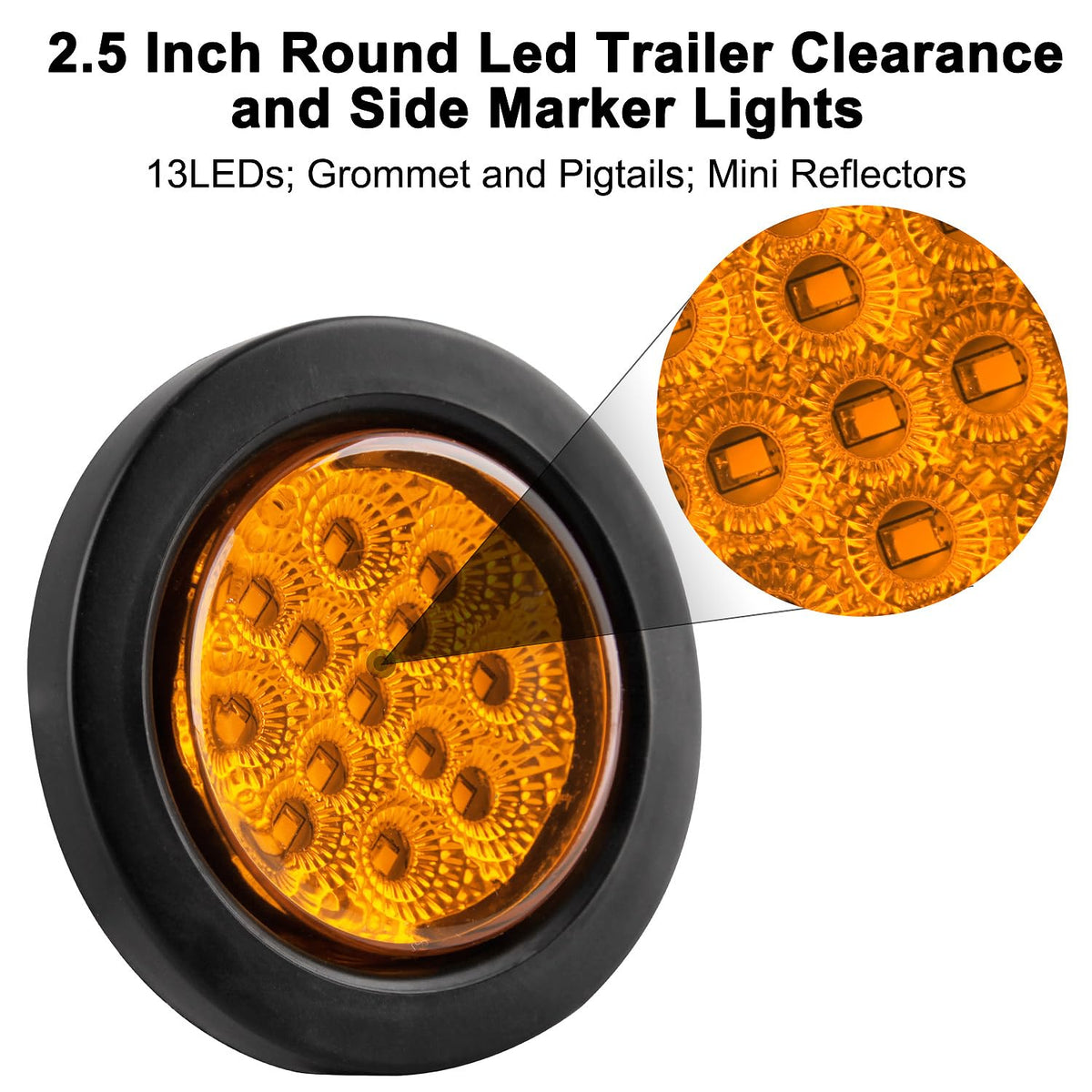 Konrali close-up of multifaceted reflector detail boosting light output and pattern