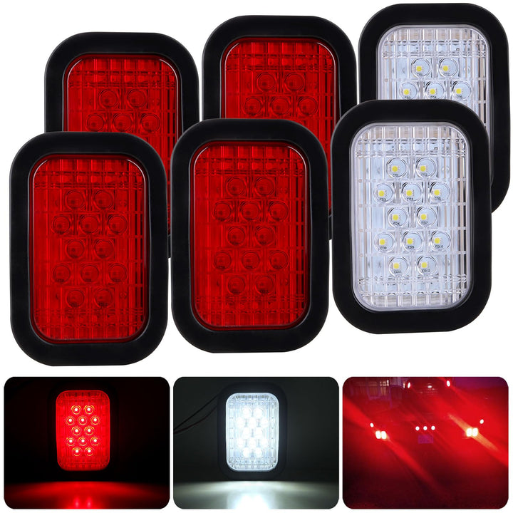 Konrali front view of full red and white 6-piece kit showing compatibility benefit