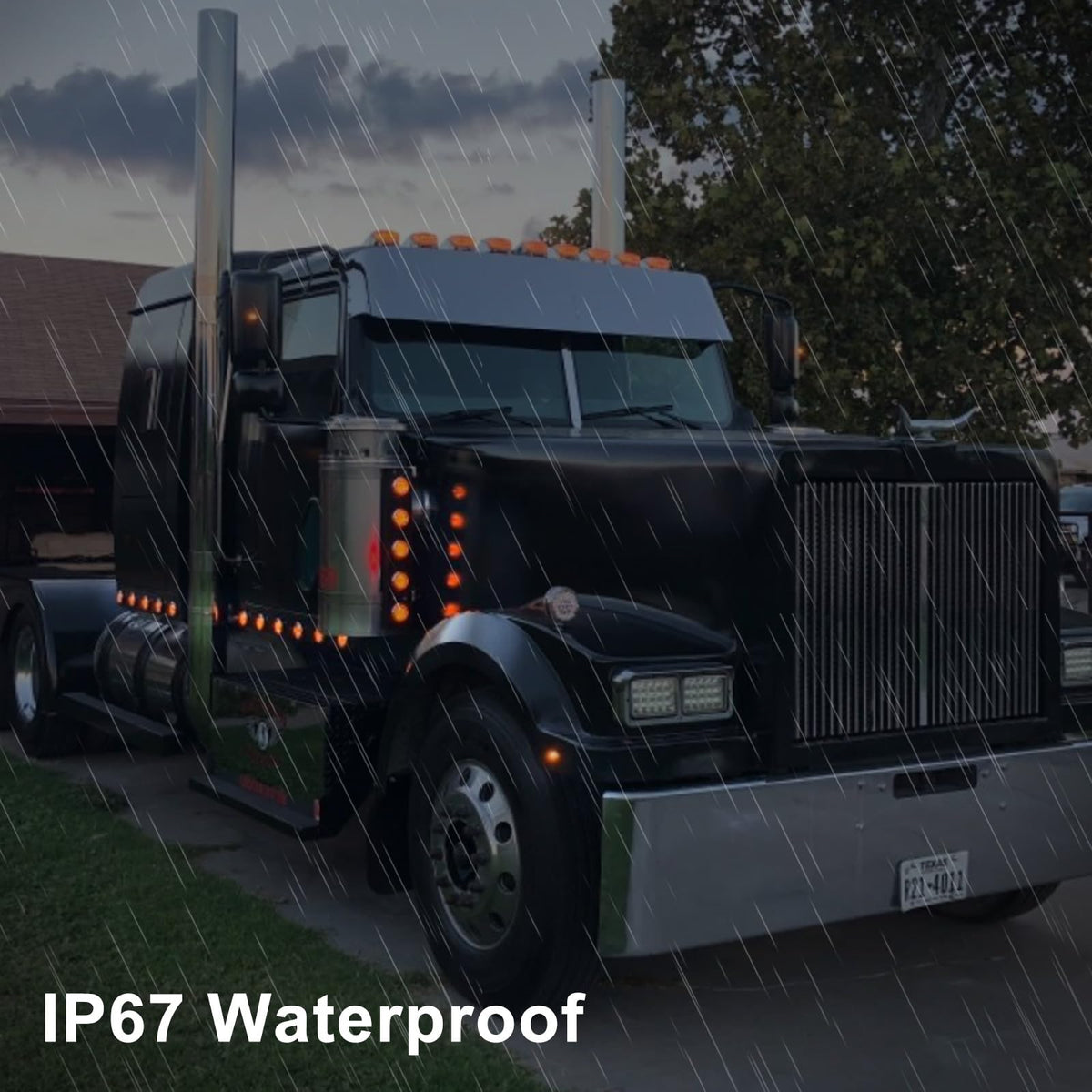 Konrali installed on trailer bumper improves side visibility