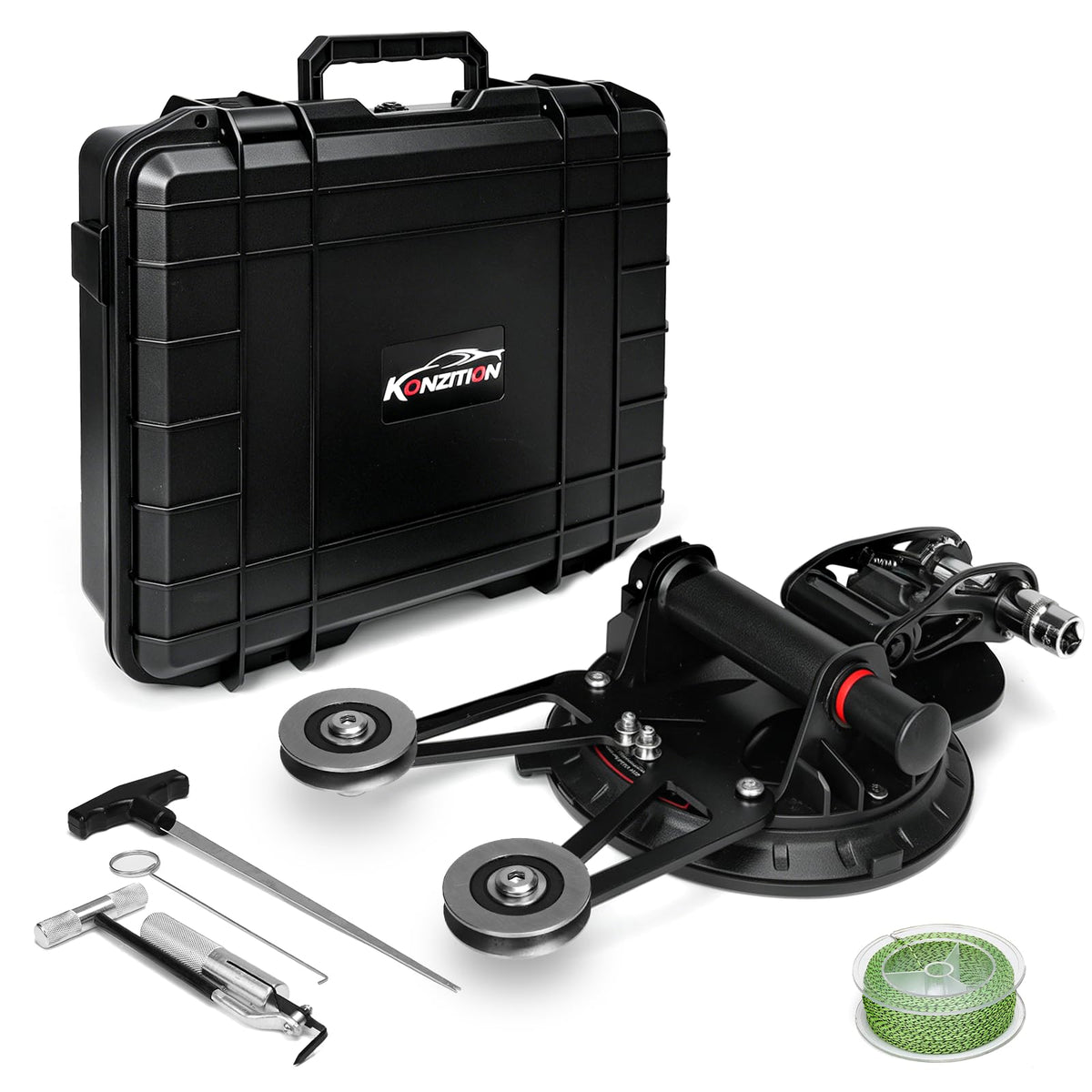 konzition front packed kit showing complete tool set and organized layout benefit faster setup