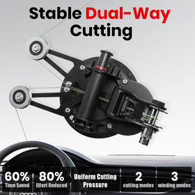 konzition heavy-duty suction cup attached to glass for stable positioning and safer cuts