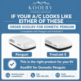 KoolRV installed in RV interior illustrating quieter, more even cooling
