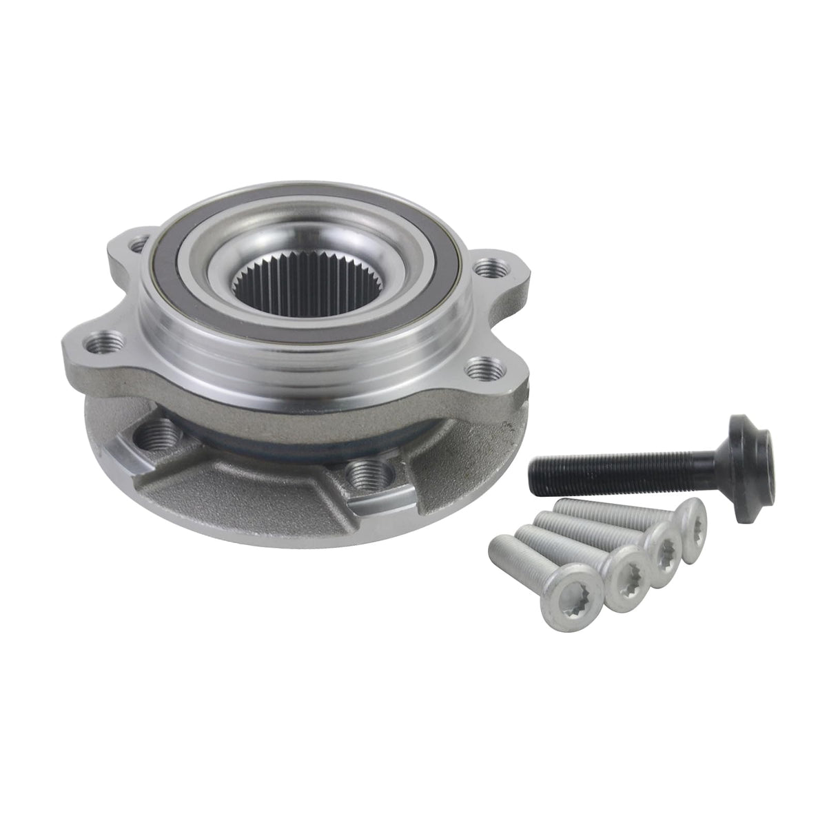 Koomaha front hub assembly in packaging showing ready-to-install quality benefit