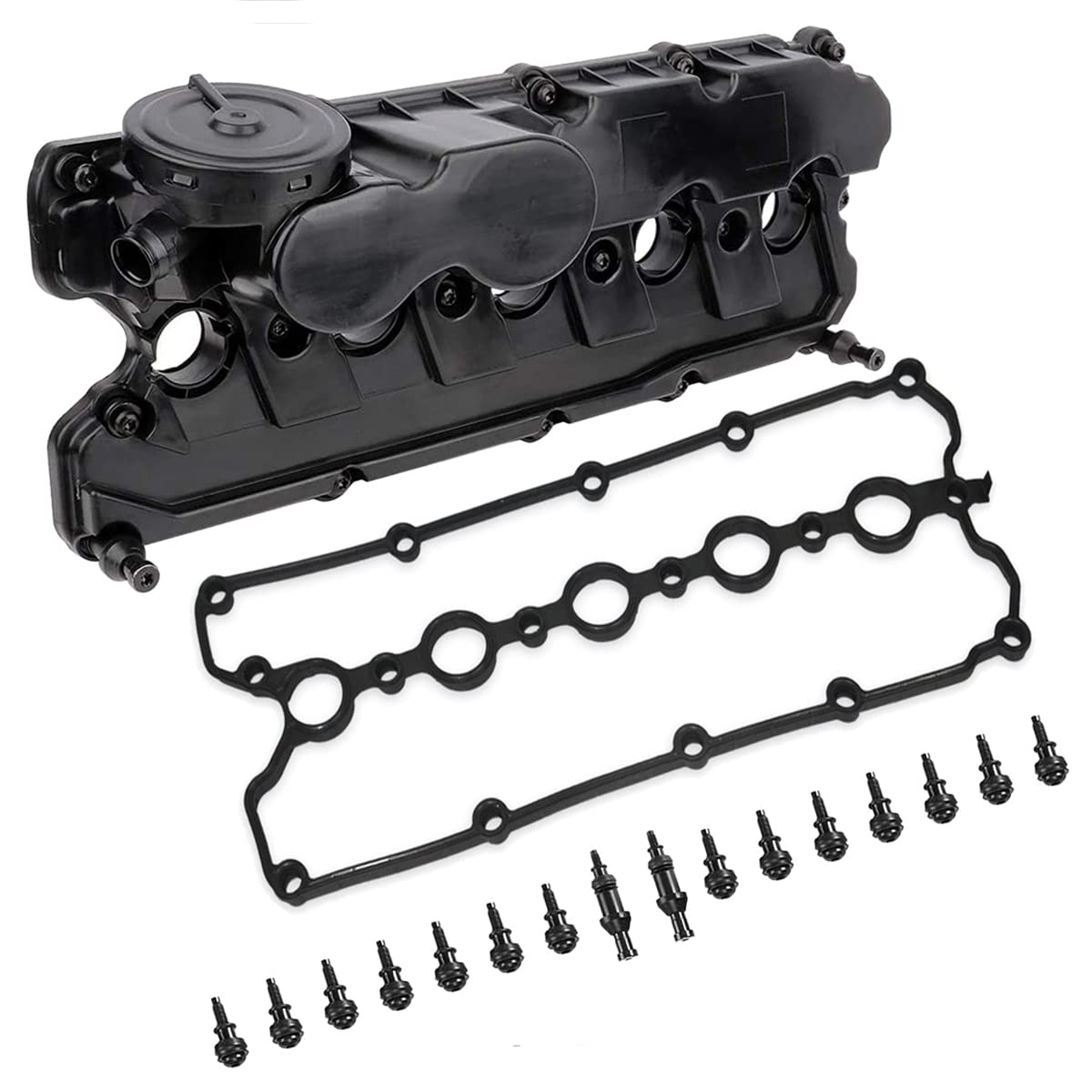 Koomaha valve cover front view showing fit and corrosion resistance benefit