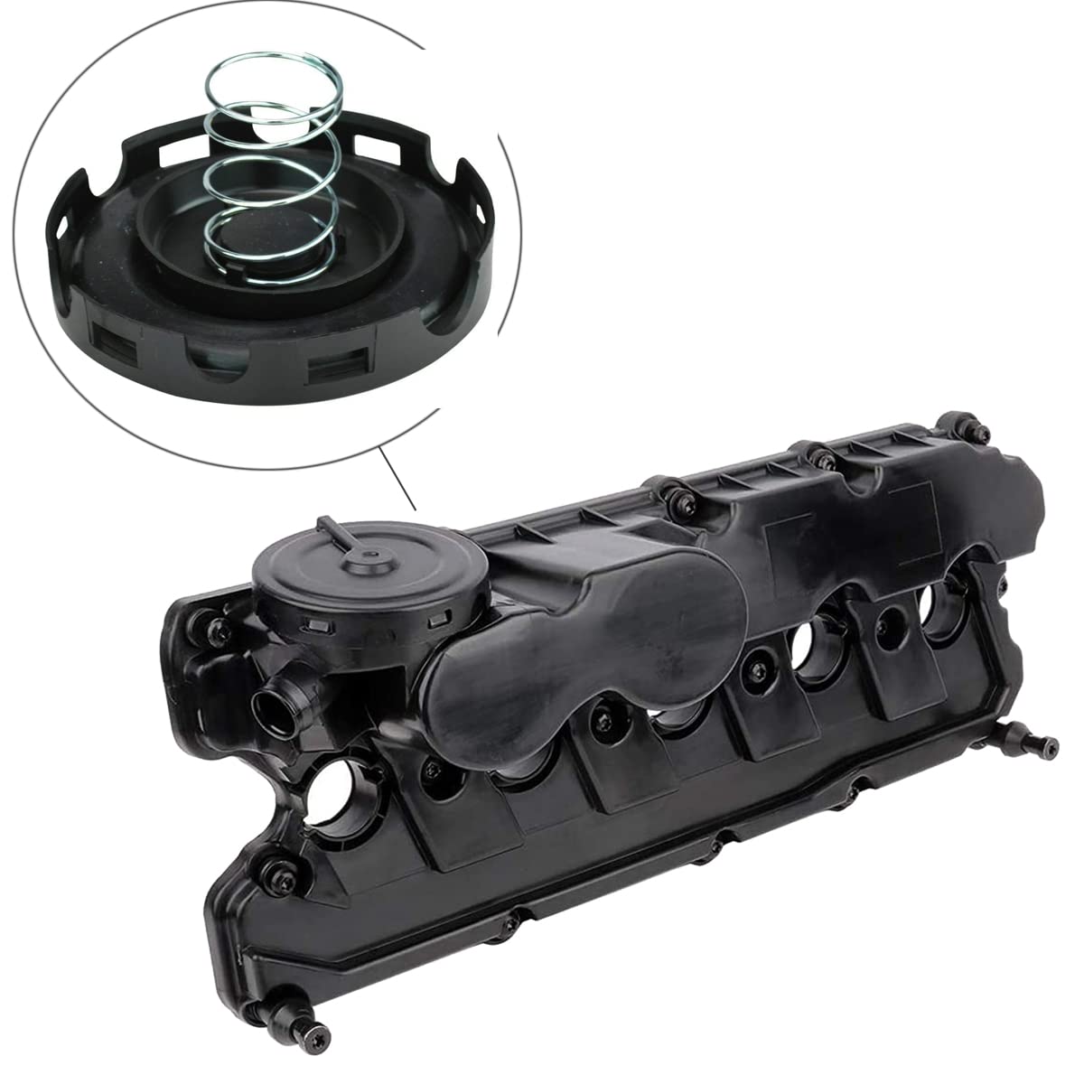 Koomaha valve cover side profile highlighting durable heat-resistant finish