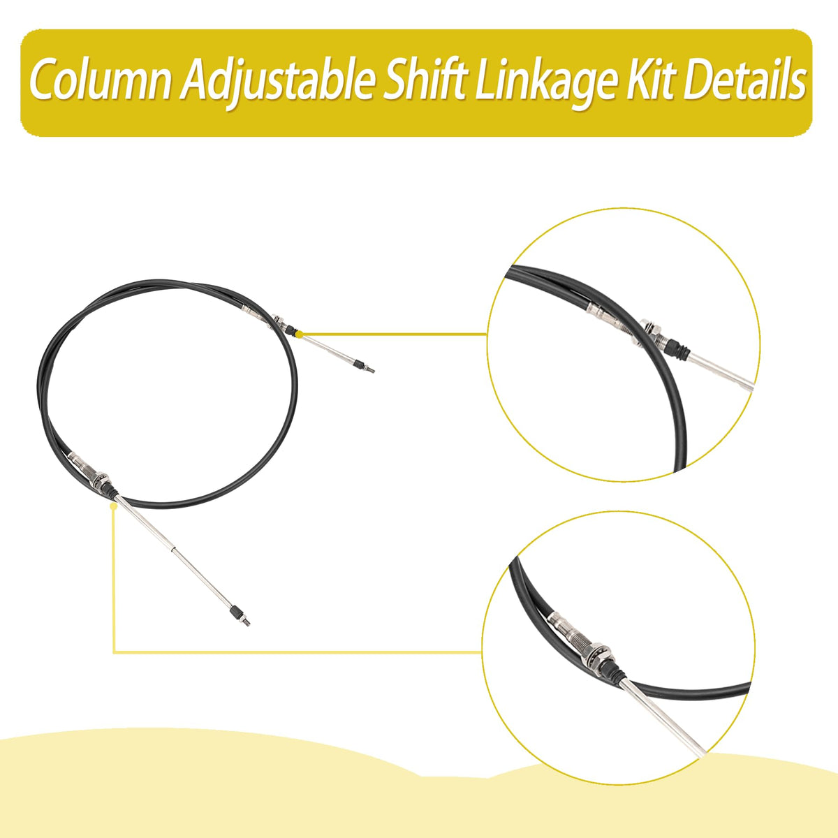 KOONDHEEND stainless-steel 6ft cable detail showing flexibility and corrosion resistance benefit