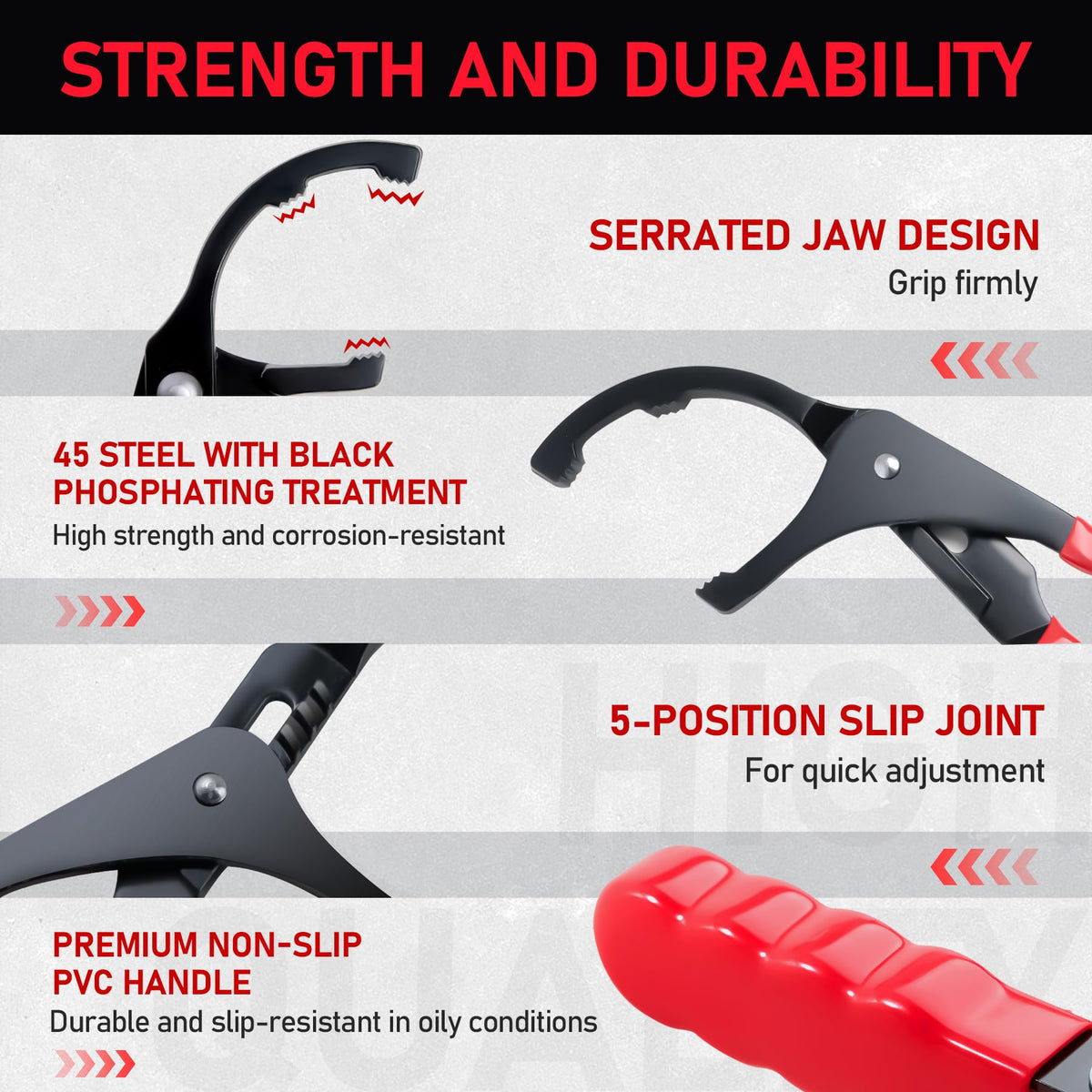 KOOPOOL adapter attached to a ratchet demonstrating compatibility and leverage gain
