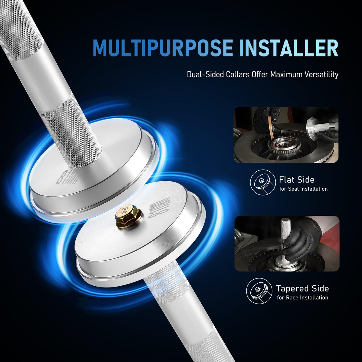 KOOPOOL knurled driver handle close-up for secure grip and precise control