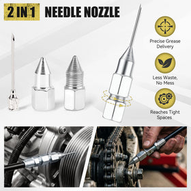 KOOPOOL complete kit laid out: cartridge, hoses, couplers, and nozzles for ready use
