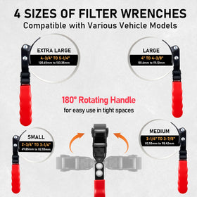 KOOPOOL close-up of swivel wrench band showing textured grip for secure removal