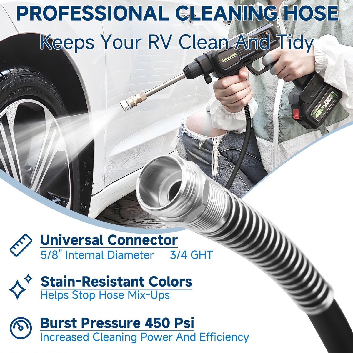 Kooprimit hose neatly packed in storage bag for clean transport and organized storage