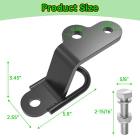 KOPKIO close-up of 3/4-inch ball and 5/8-inch clevis holes for multi-use benefits