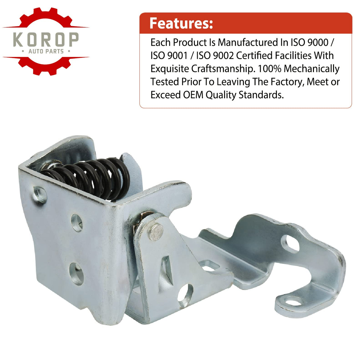 KOROP hinge installed on vehicle door demonstrating restored door fit