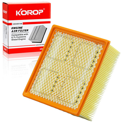 KOROP front packaging displayed, shows product and fitment benefits