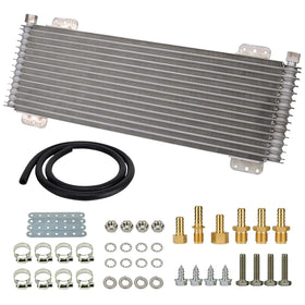KOROP cooler front view showing compact brazed-aluminum core and durable finish