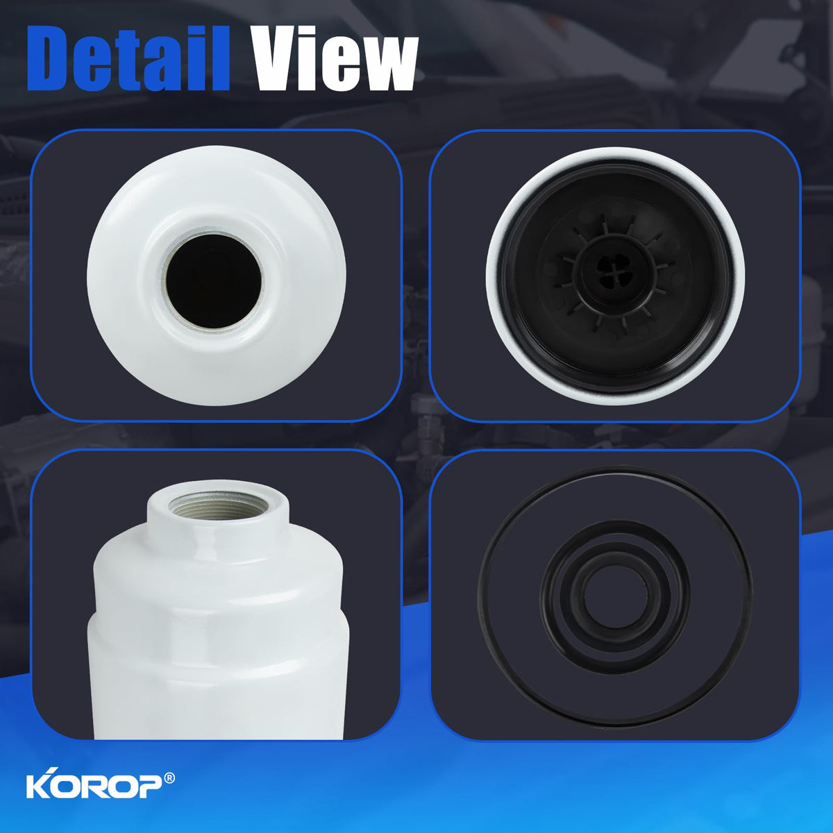 KOROP close detail of seal and threads ensuring leak-free installation