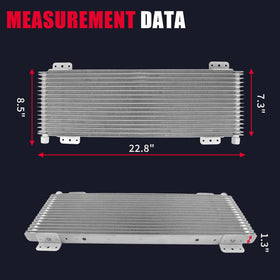 KOROP cooler next to ruler for scale to visualize fit and installation space