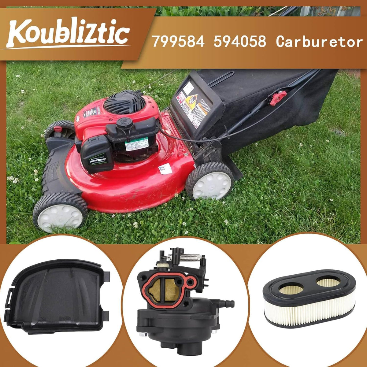 Koubliztic carburetor close-up on throttle area highlighting durable construction