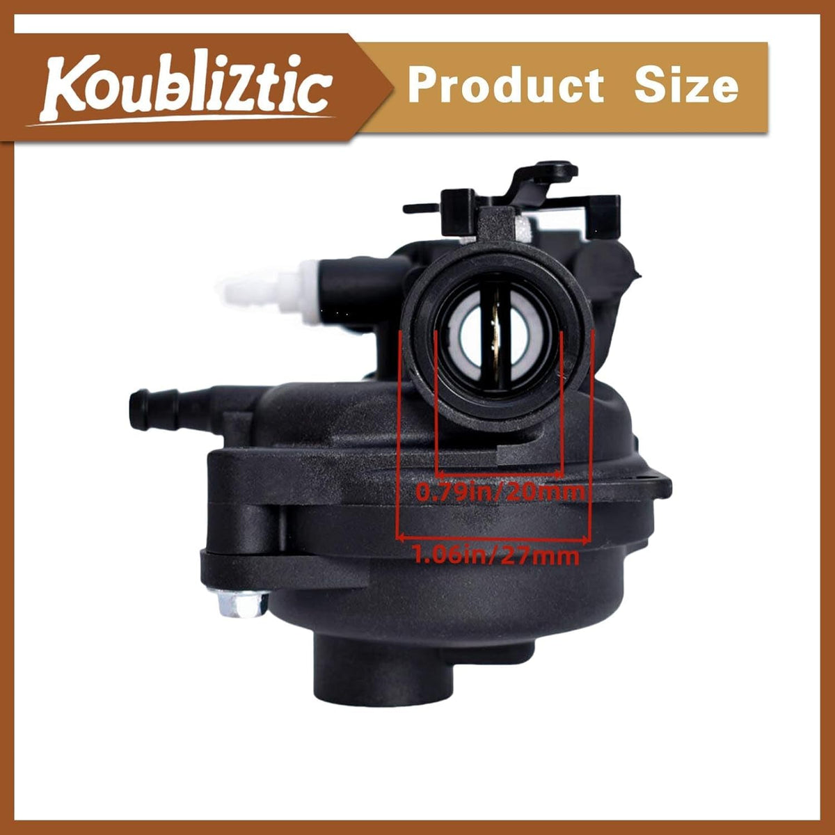 Koubliztic installed on Bolens mower demonstrating direct fit and restored engine function