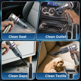 Koucen accessories laid out demonstrating versatile cleaning options