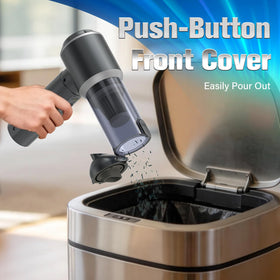 Koucen handheld vacuum in use cleaning car seat for fast interior detailing