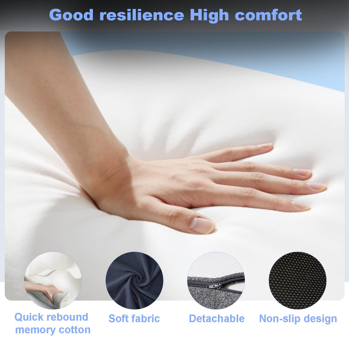 kowptyy cushion fitted on office chair improves posture and focus