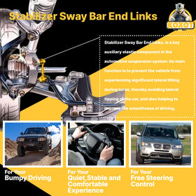 Koxot sway link installed on Toyota Sienna suspension showing restored control