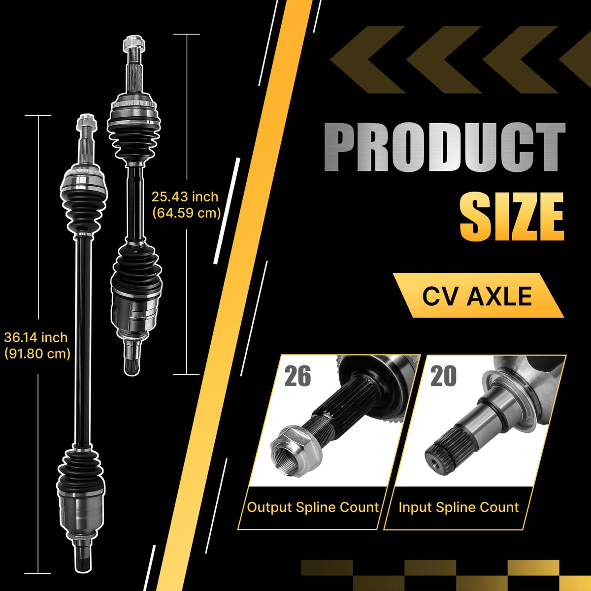 Koxot right axle close-up showing joint geometry and robust construction