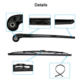 koxuyim wiper arm on Audi Q7 in rain portraying real-world use benefit: improved safety