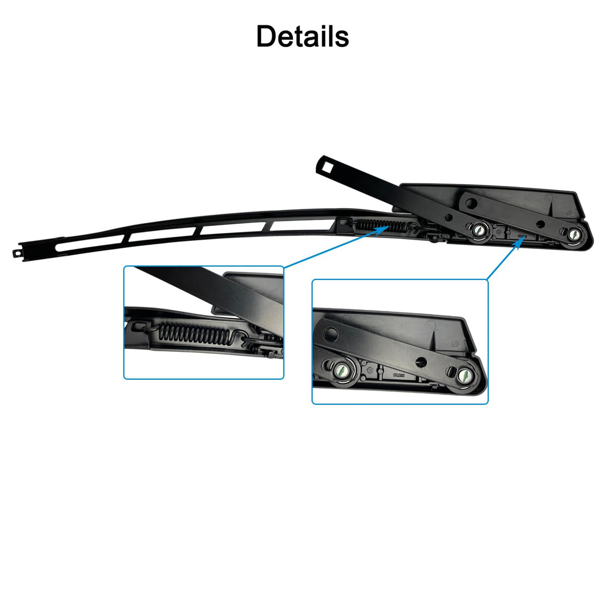 koxuyim blade connection detail showing clip interface benefit: easy installation