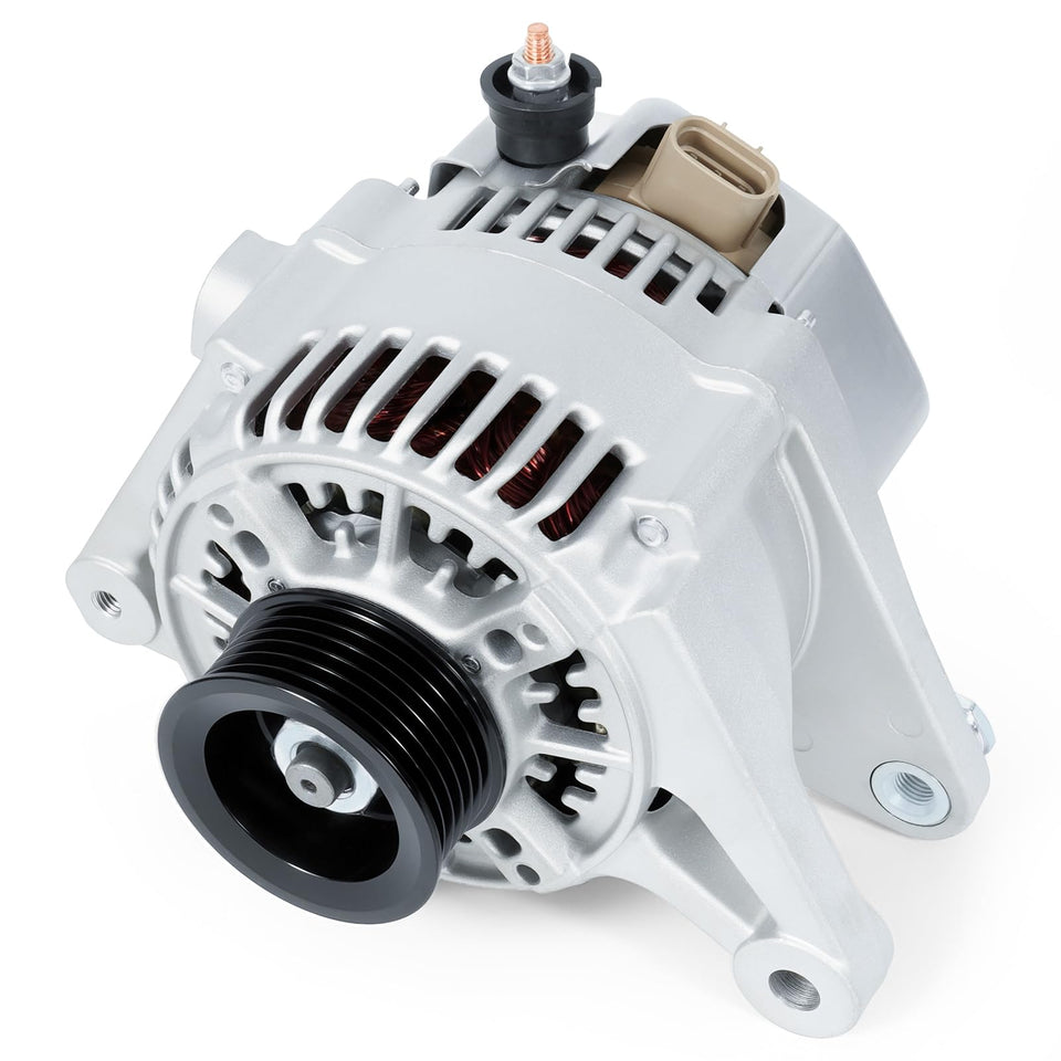 Kozlira alternator front assembly showing mounting and belt interface for easy fit