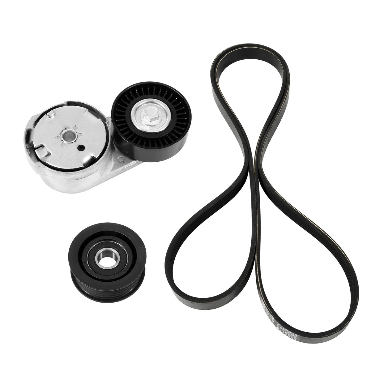 Kozlira front view of complete drive kit showing all included parts and benefit of single-package convenience
