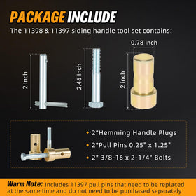 Kozlira hemming handle plug profile and dimensions, restores correct fit