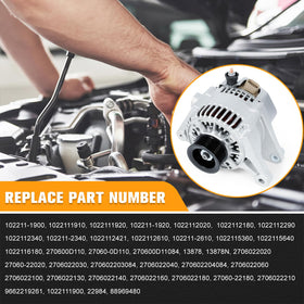 Kozlira alternator side profile showing mounting points for secure installation