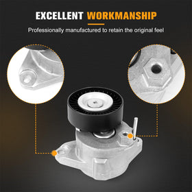 Kozlira tensioner closeup showing spring assembly and mounting points for durable replacement