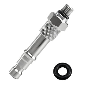 KPALAG adapter front view showing durable stainless body and clear fit benefit
