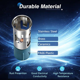 KPALAG ceramic-insulated base close-up highlighting heat dissipation benefits