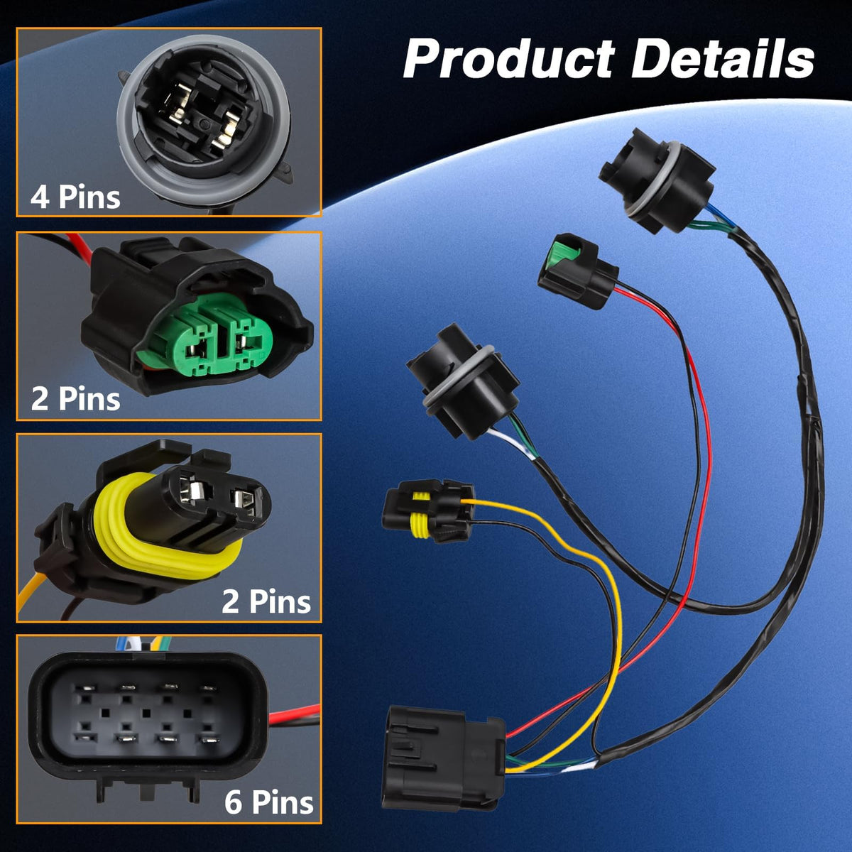 KPALAG connector back view showing terminal layout for correct match